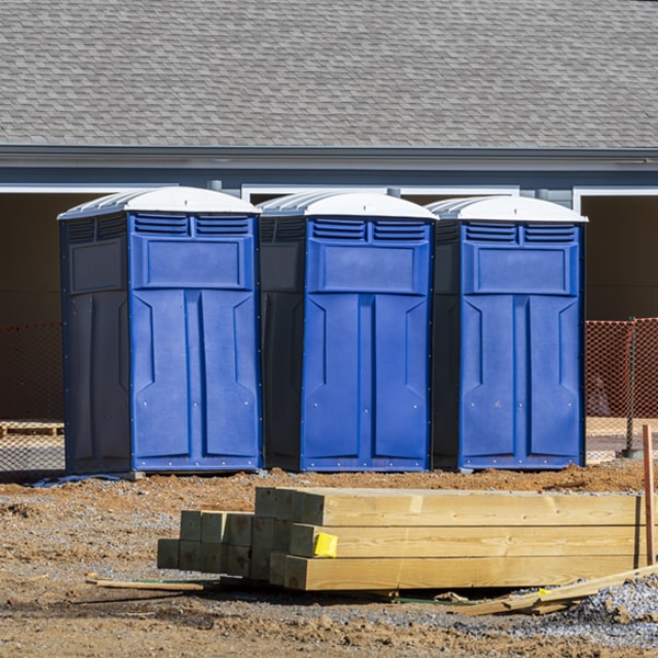 what is the expected delivery and pickup timeframe for the porta potties in Mathews VA